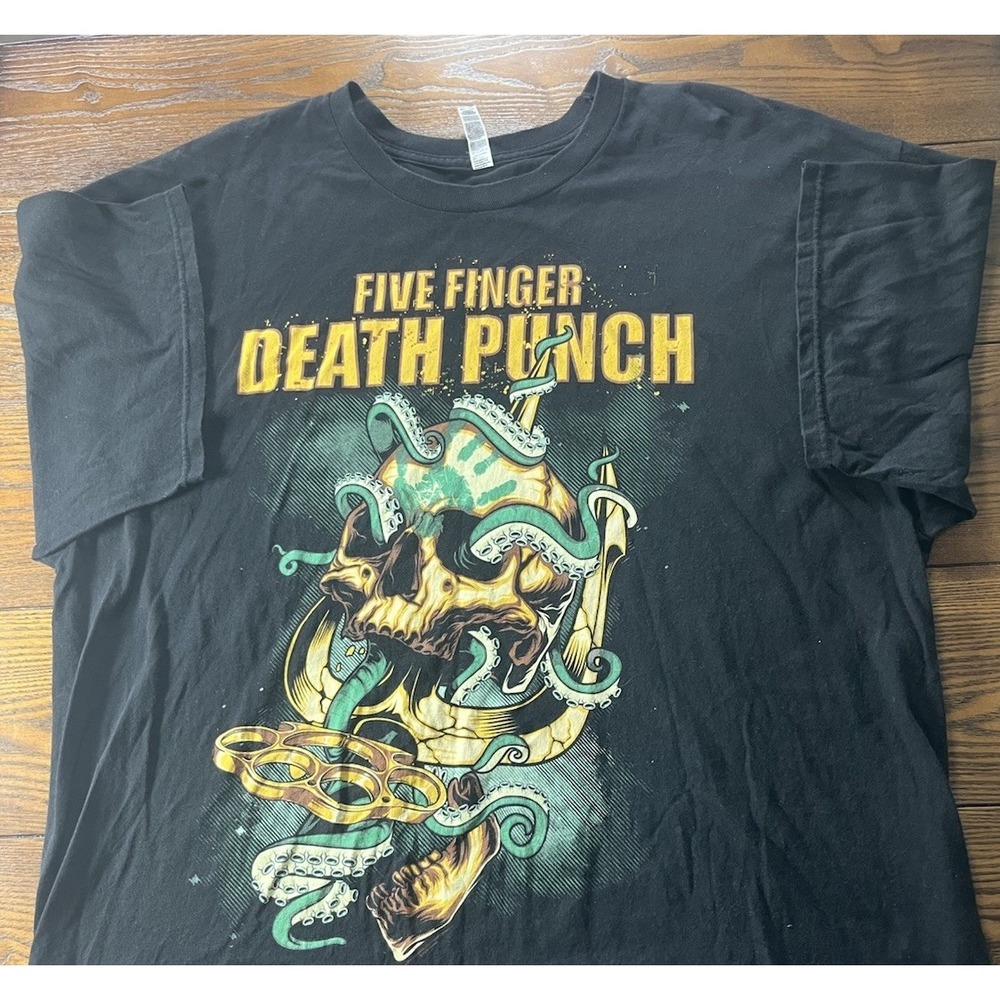 Five Finger Death Punch The Way Of The Fist Black T-Shirt Mens Size 2XL XXL